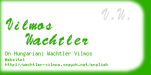 vilmos wachtler business card